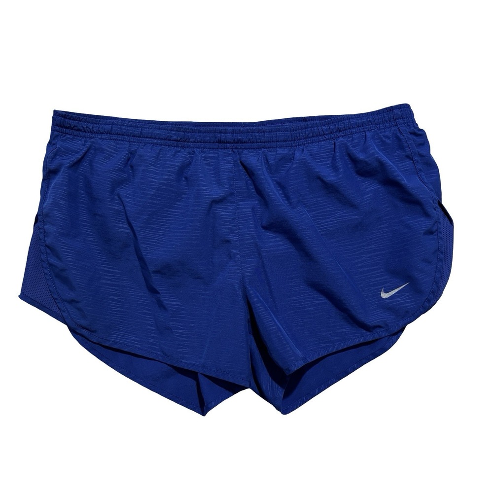 Nike Women's Dri-FIT Athletic Running Shorts Lined Drawstring *WAIST FLAWED* MD